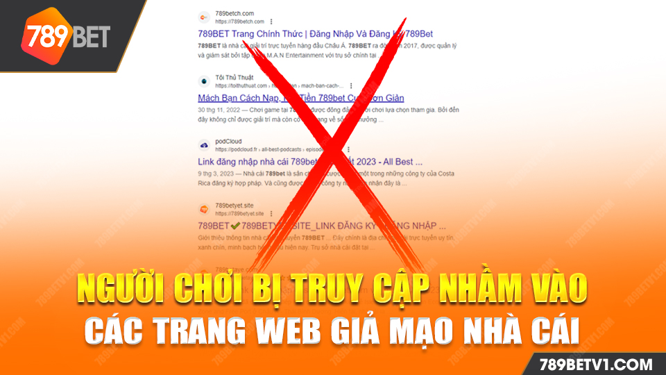 Người chơi bị truy cập nhầm vào các trang web giả mạo nhà cái 